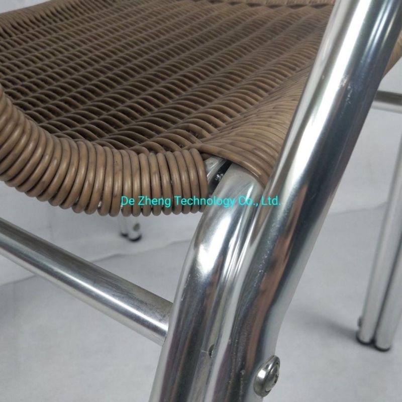 Modern Green Style Outdoor Garden Rattan Desk Furniture Aluminum Terrace Chair
