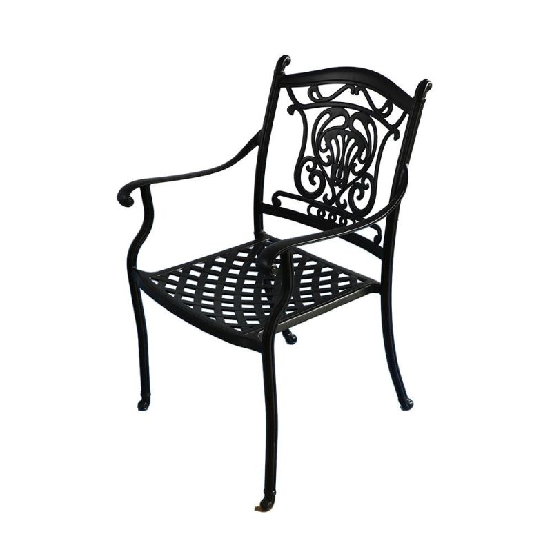 Patio Round Table Cast Aluminum Garden Round Dining Table