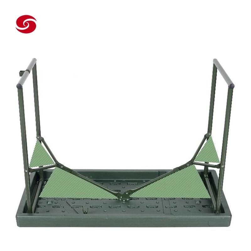 Military Outdoor Traveling Security Steel Folding Foldable Table