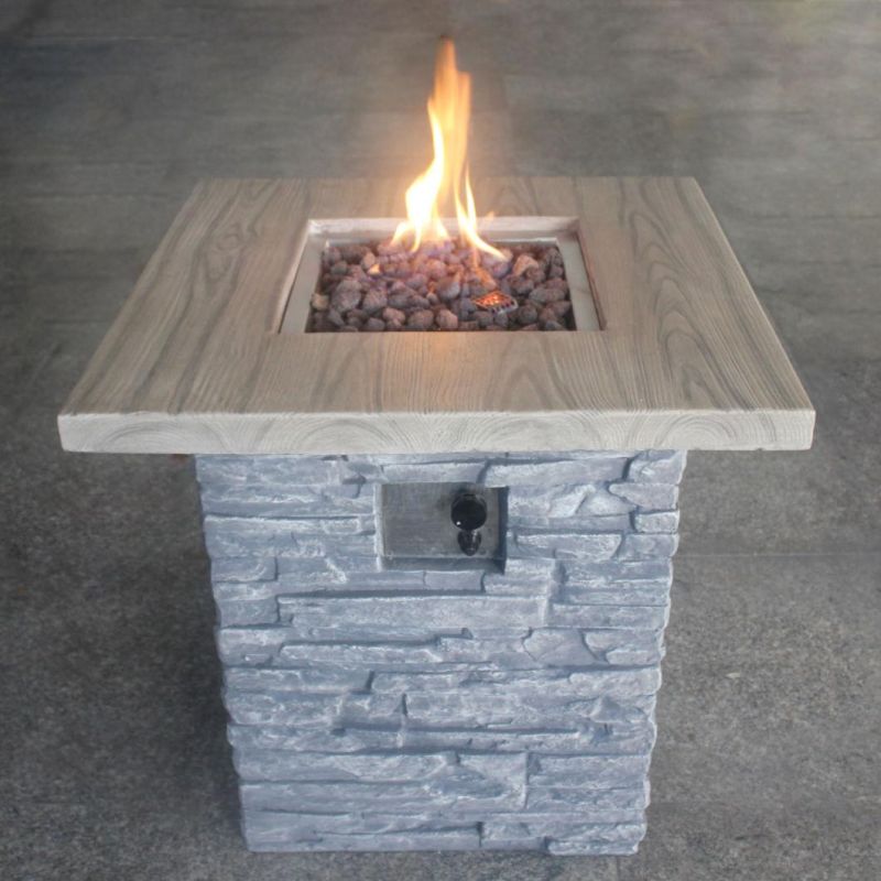 Gas Outdoor Fire Pit Fire Table Patio Stove Fireplace Bar Table