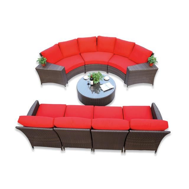 H-China New Outdoor Garden Furniture Wicker Sofa Set