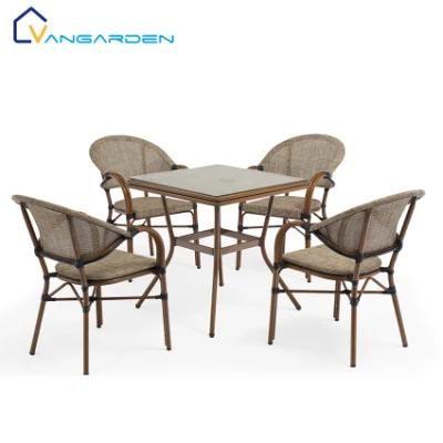 Factory Patio Garden Furniture Outdoor Set with Grey Color Fabric