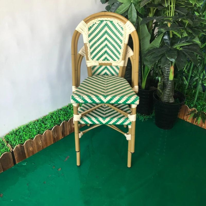Popular PE Rattan Back Office Restaurant Cofa Shop Chairs