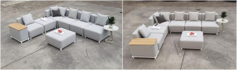 Waterproof Unfolded Darwin Metal China Outdoor Upholstery Furniture Garden Sofa with Good Price