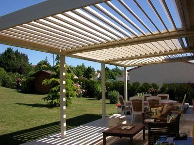 Motorized Wall Mounted Swimming Pool Aluminum Pergola