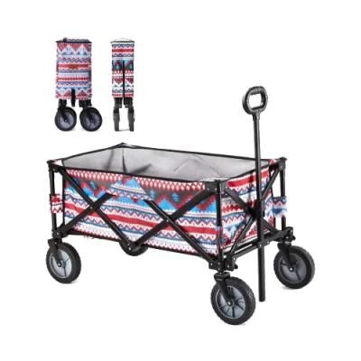 Folding Wagon Folding Trolley Beach Wagon Outdoor Park Utility Wagon Picnic Camping Cart