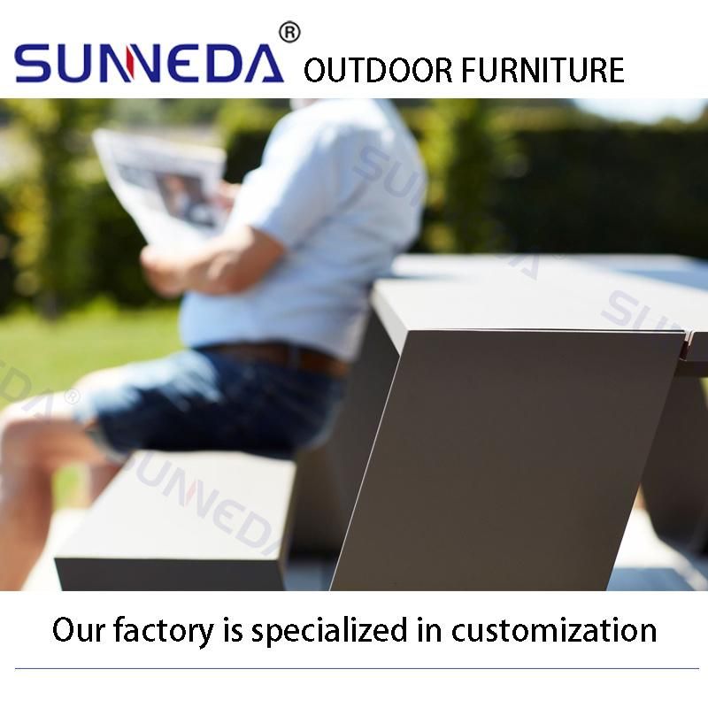 Indoor & Outdoor Dual-Use Table and Chair Sectional Furniture for Backyard