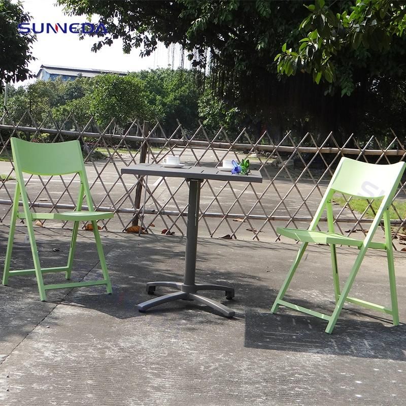 Leisure Foldable Restaurant Hotel Aluminum Garden Outdoor Dining Chair