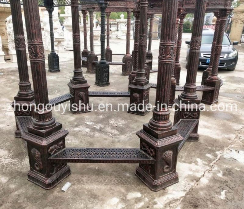 Iron Cast Gazebo for Garden Decoration