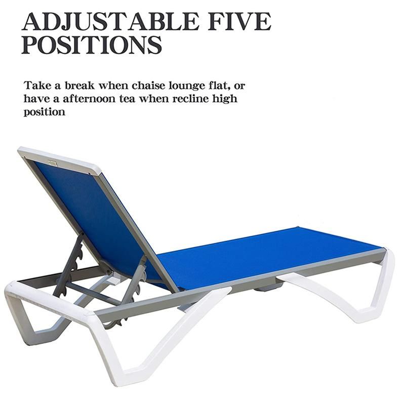 Leisure Swimming Pool Lounge Chair Outdoor Sun Loungers Patio Chair