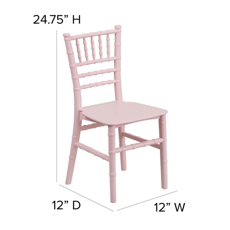 Outdoor White Plastic Garden Resin Kids Tiffany Chair for Party