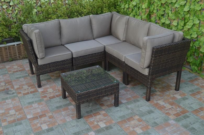 Modern Viro PE Rattan Sofa Table Set Outdoor Furniture Products