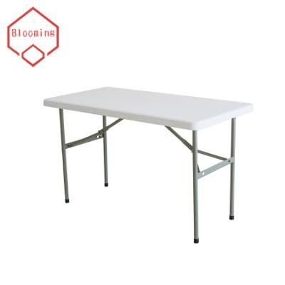 White Plastic Outdoor Dining Rectangle Folding Catering Table