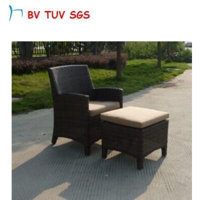 Hot Sell Moving Furniture Garden Chair with Ottoman