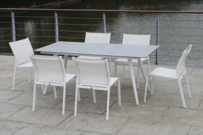 Unfolded Metal Fire Pit Dining Table Counter Height Patio Set