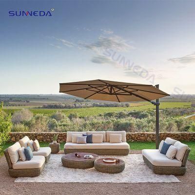 Rattan Furniture Aluminum Leisure Sofa Set Garden Furniture