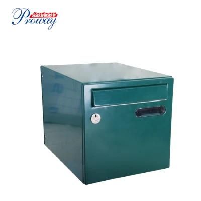 Parcel Mailbox with Button Release Two Doors