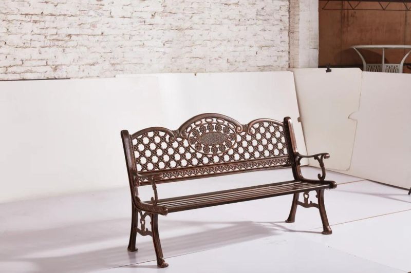 Cast Aluminum Garden Twin Bench-Type Seat