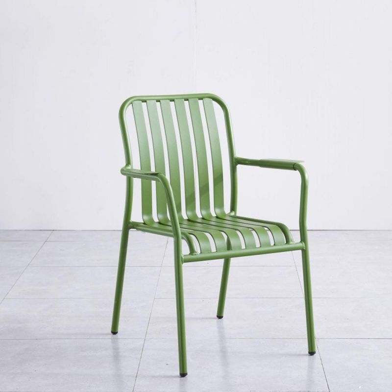 Simple Design Colorful Modern Industrial Aluminum Bar Chair Set