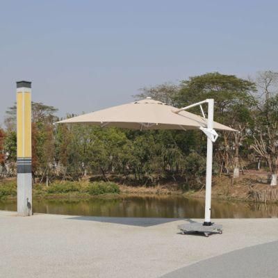 Best Selling Luxury Garden Leisure Sunshade Hydraulic Side Pole Umbrella