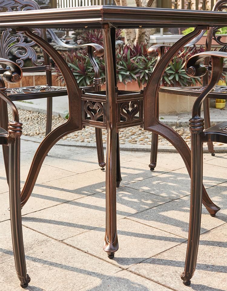 Aluminum Cast Garden Small Furniture Outdoor Luxury Patio Set From China