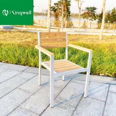 New Design Garden Wooden Furniture Outdoor Patio Chair Made of Aluminum Frame and Teak Wood