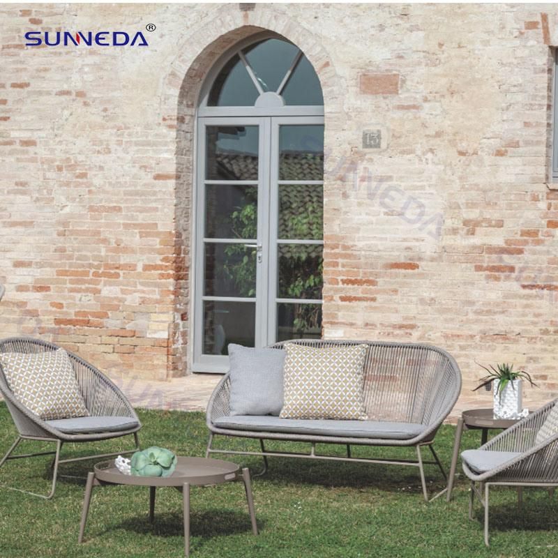 Modern Garden Coffee Restaurant PE Rattan Chairs Set Outdoor Patio Modern Leisure Chair