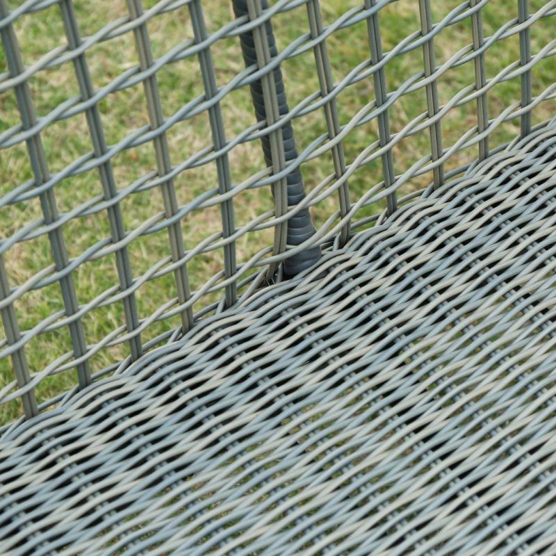 Wholesale Outdoor Rattan Wicker Sofa with Cushion Patio Coffee Table Furniture