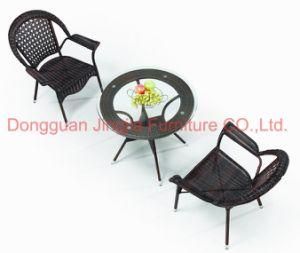Water-Proof Outdoor Iron Rattan Table and Chair (JJ-S434&572)
