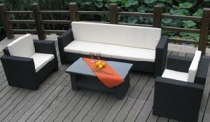 Durable Aluminum Frame PE Rattan Garden Furniture Set/Outdoor Sofa Set (CNS-A18)