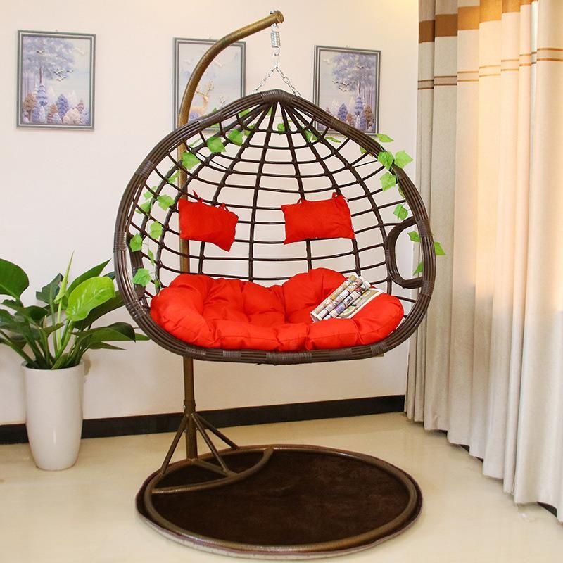 Hot Sale Headrest Armrest Indoor Garden Outdoor Wicker Swing Chair