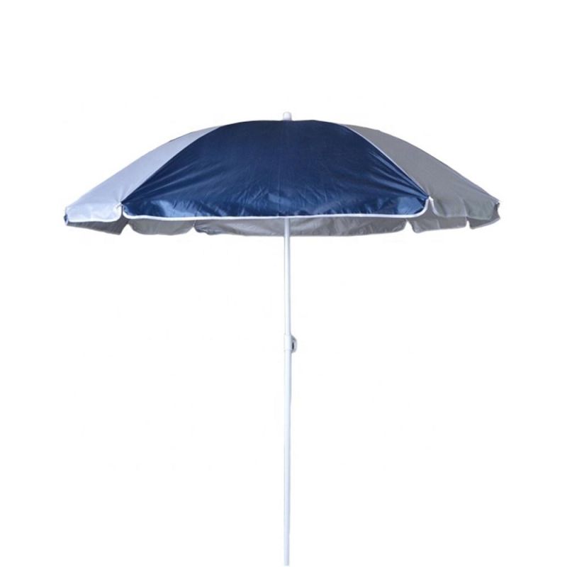 High Quality Logo Printed Advertising Polyester Outdoor Beach Umbrellas