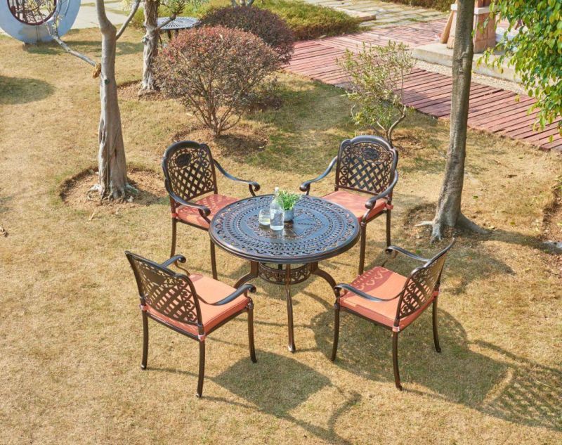 Durable Luxury Black Aluminum Outdoor Chair