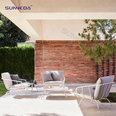 Nordic Style Lounge Backyard Patio Pool Customizable Aluminium Alloy Furniture Set