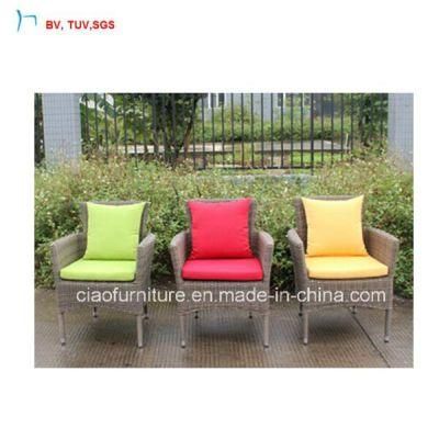 C-SGS Outdoor Furniture Round Rattan Arm Chair with Cushion