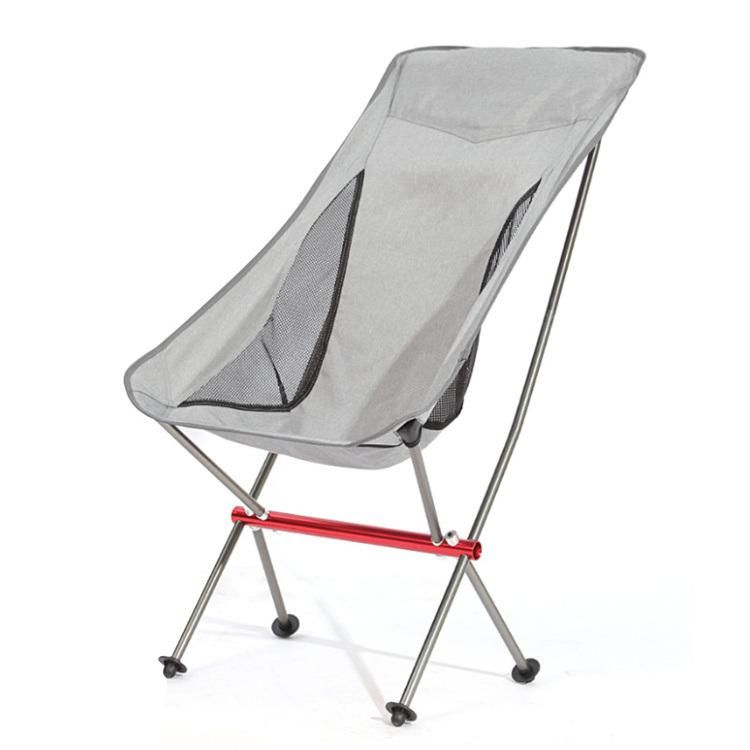 New Style Aluminium Outdoor Lightweight Folding Camping Moon Chair