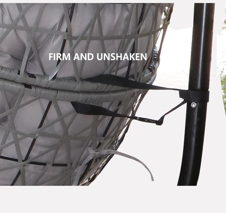 Good Price by Sea Rotary OEM Foshan Canopy Rattan Egg Shape Chair