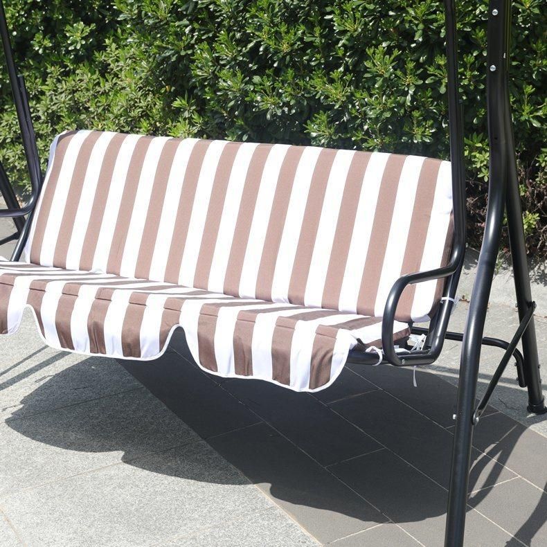 3 Seater Patio Swing Chair Hanging Rocking Chair with Canopy