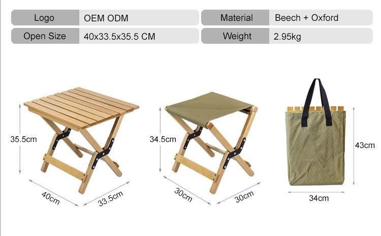 1200d Oxford Maza Bench Picnic Folding Chair for Children