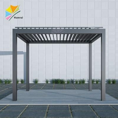 Outdoor Modern Gazebo Garden Bioclimatic Aluminium Pergola Roof System Kits
