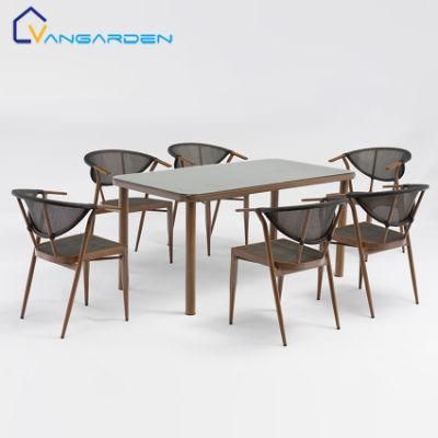 Luxury Outdoor Furniture China Patio Garden Table and Chairs Used for Restaurant Outdoor