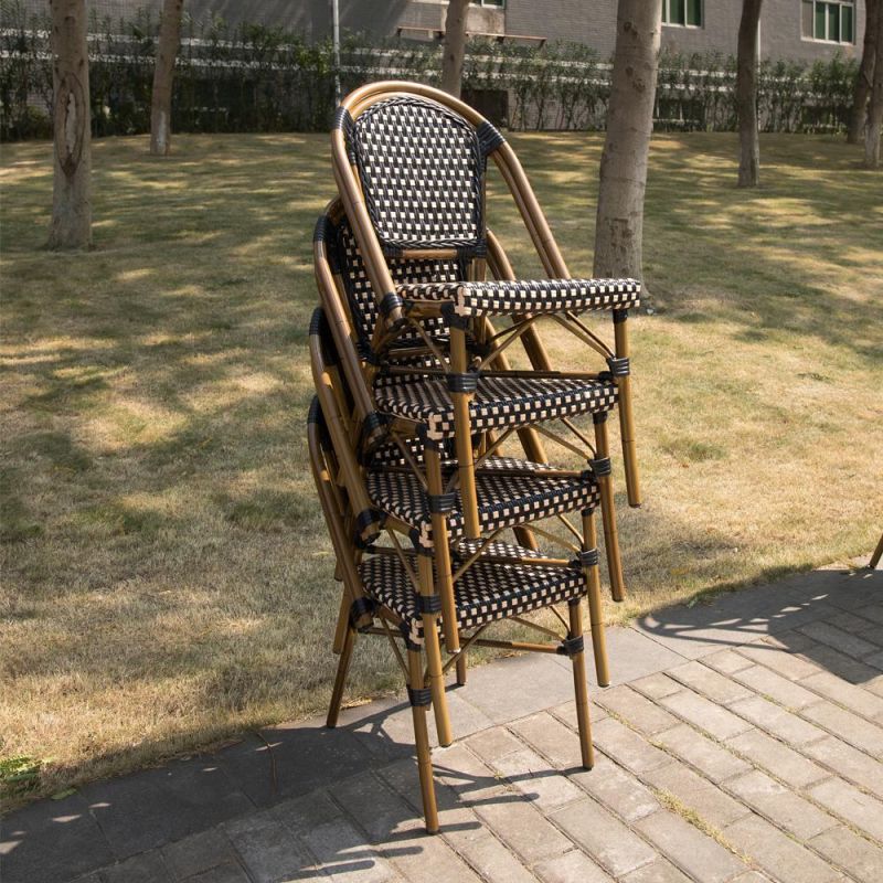 Wholesale Factory Supply Outdoor Outdoor Rattan Chair Used for Coffee Shop Restaurant