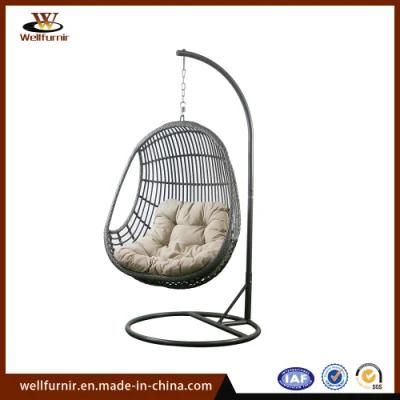 Outdoor Garden Customized Rattan Hanging Egg Swing Chair (WF-062965)