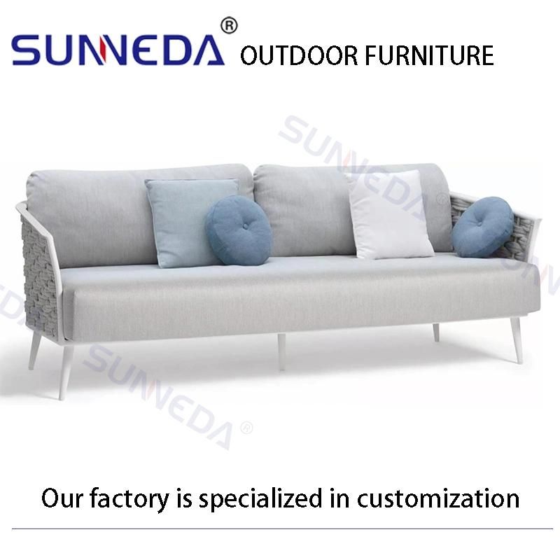 Wide Garden Leisure Elegant Terrace Close Patio 3 Seat Sofa
