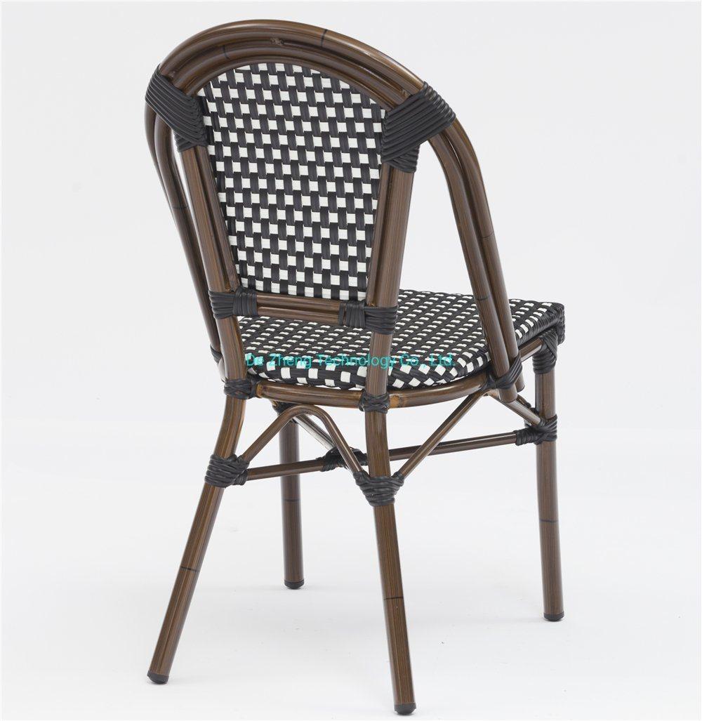 Manufacturer Wholesale Rattan Wicker Furniture Supplier with Aluminum Leisure Chairs for Garden Patio Bistro Party