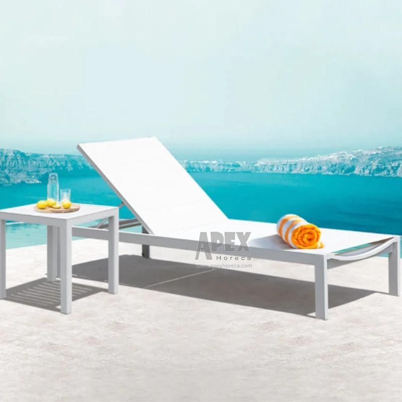 Patio Pool Lounge Adjustable Daybed Outdoor Beach Sun Lounger