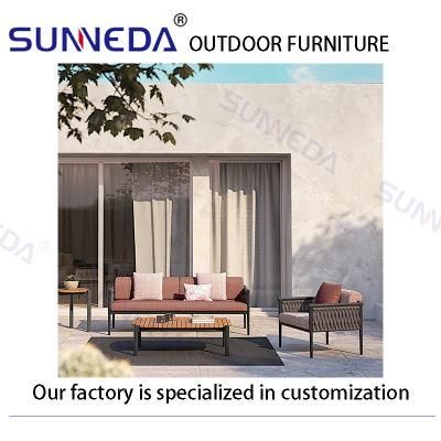 Factory Supply High Quality Comfortable Home Aesthetic Style Outdoor Sofa Set