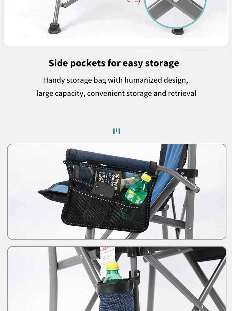 Jetshark Outdoor Glamping Furniture Portable Aluminum Collapsible Travel Hiking Folding Camping Chair