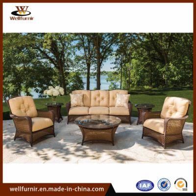 Living Room/Outdoor Furniture Leisure 6-PCS Rattan Sofa Set
