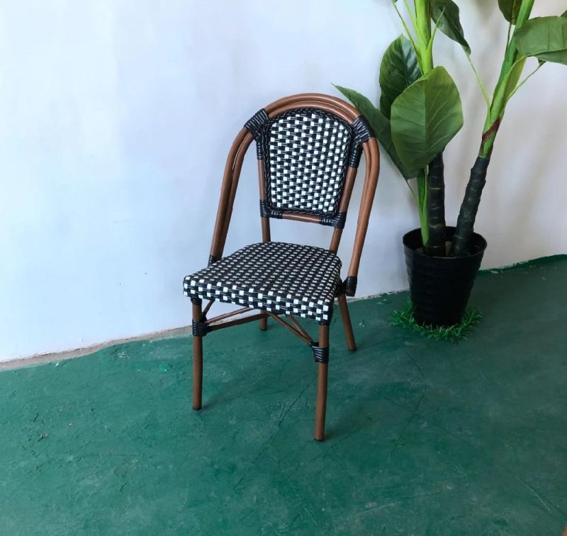 Stylish Water Proof Coffee Shop Outdoor Rattan Dining Chair